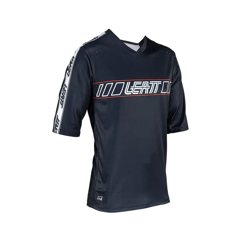 Leatt Enduro 3.0 Short Sleeve Mtb Jersey - Black - 2024 1