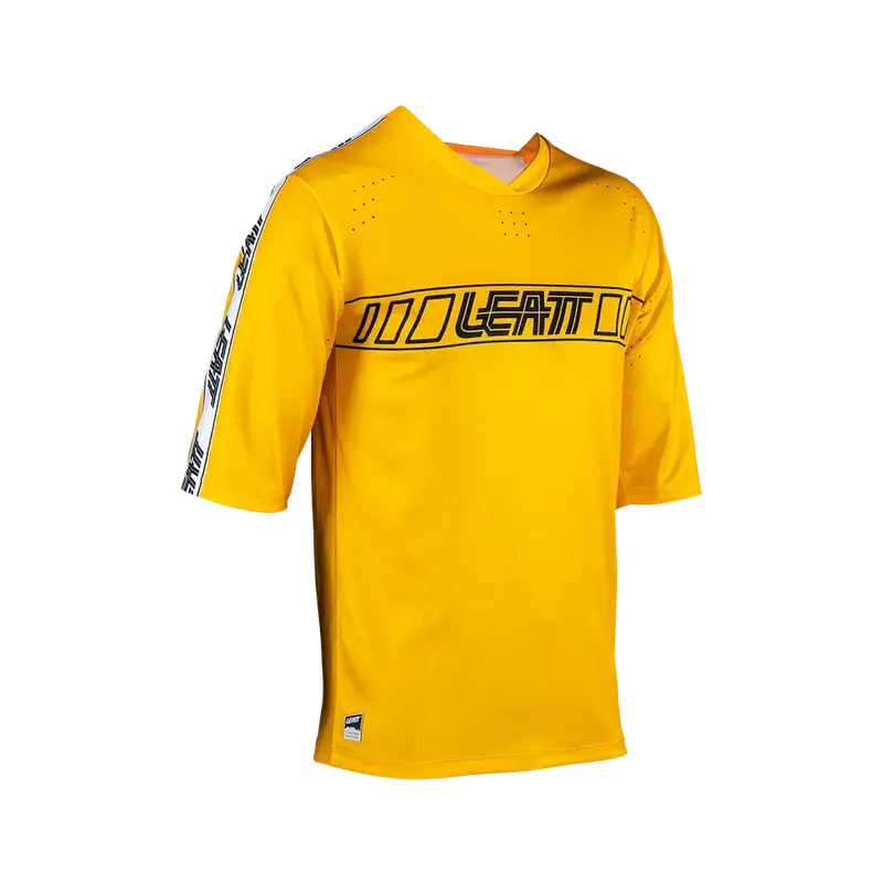 Leatt Enduro 3.0 Short Sleeve Mtb Jersey - Gold - 2024 1