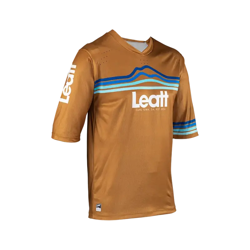 Leatt Enduro 3.0 Short Sleeve Mtb Jersey - Peanut - 2024 1