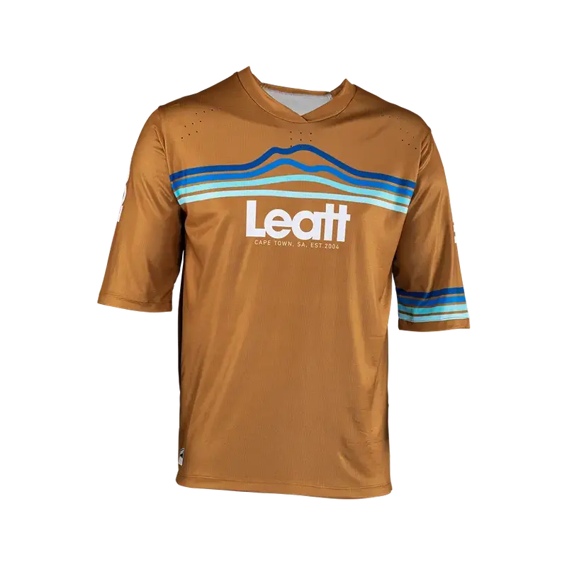 Leatt Enduro 3.0 Short Sleeve Mtb Jersey - Peanut - 2024 4