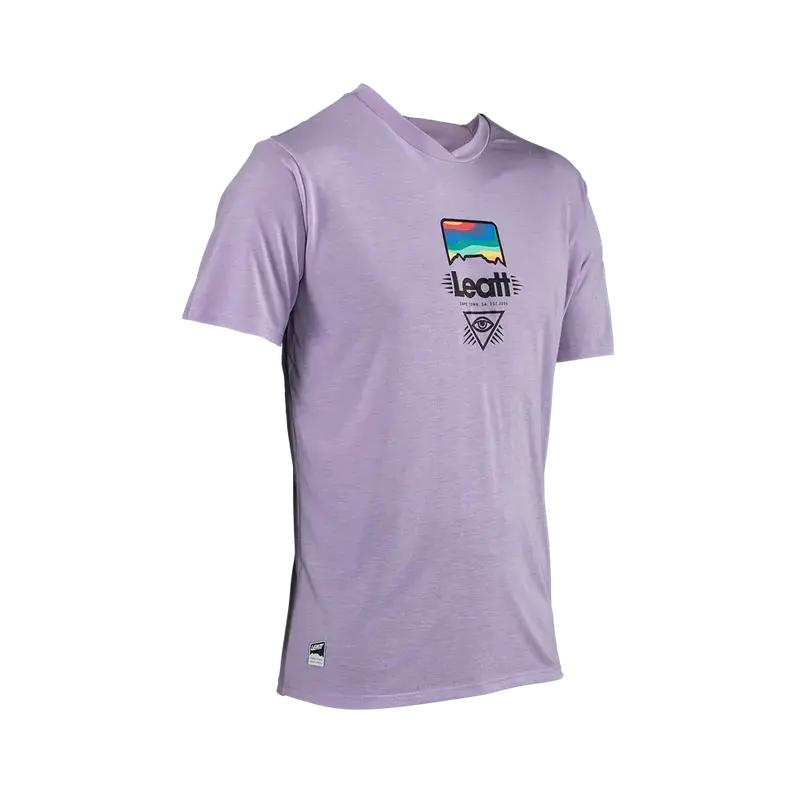 Leatt Gravity 1.0 Short Sleeve Mtb Jersey - Lavender - 2024 1