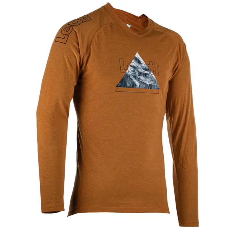 Leatt Gravity 2.0 Long Sleeve Mtb Jersey - Suede - 2023 1