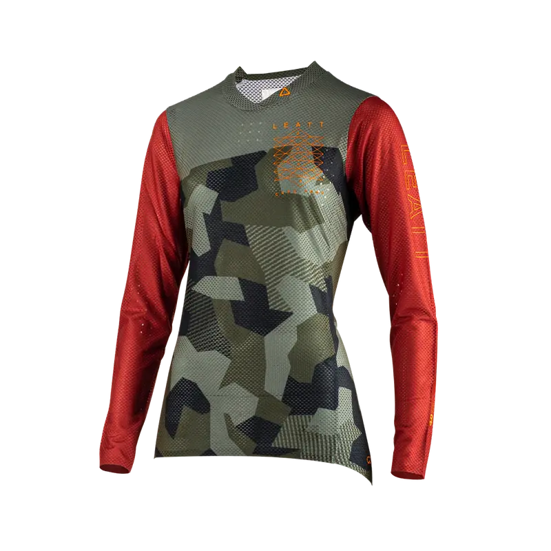 Leatt Gravity 4.0 Long Sleeve Mtb Jersey - Womens - Camo - 2023 1