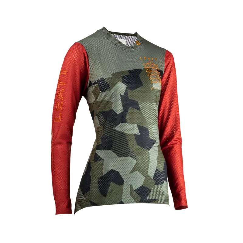 Leatt Gravity 4.0 Long Sleeve Mtb Jersey - Womens - Camo - 2023 2