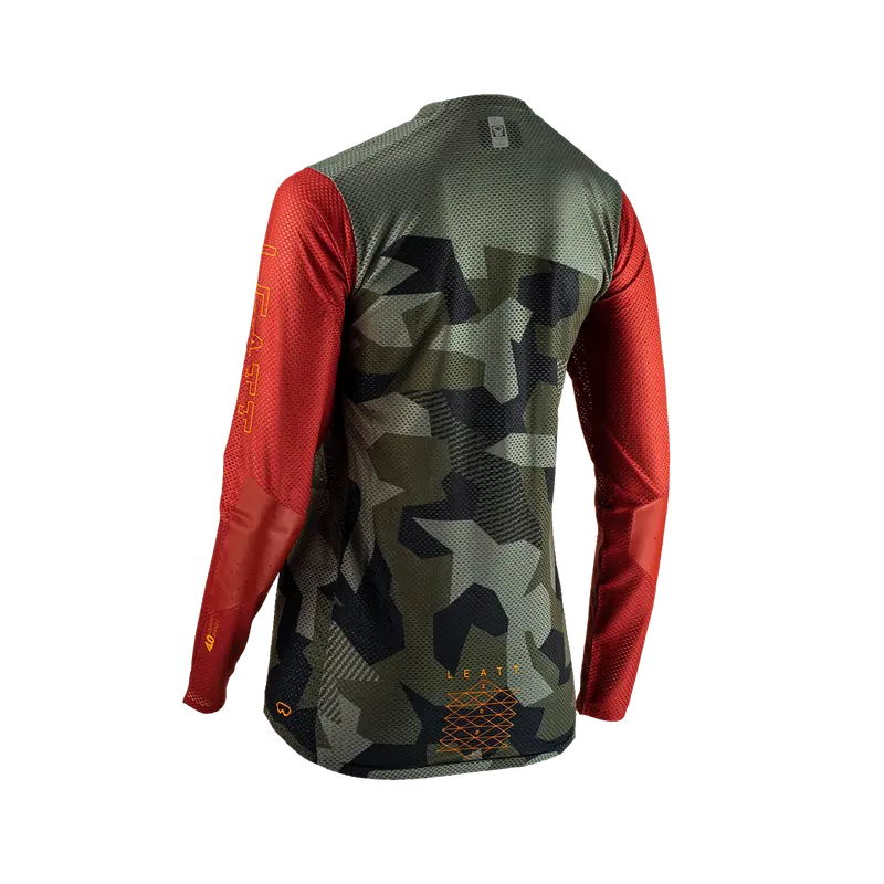 Leatt Gravity 4.0 Long Sleeve Mtb Jersey - Womens - Camo - 2023 3