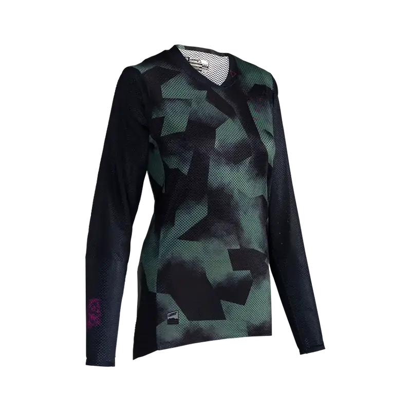 Leatt Gravity 4.0 Long Sleeve Mtb Jersey - Womens - Spinach - 2024 1