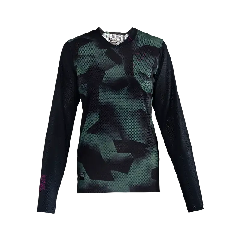 Leatt Gravity 4.0 Long Sleeve Mtb Jersey - Womens - Spinach - 2024 3