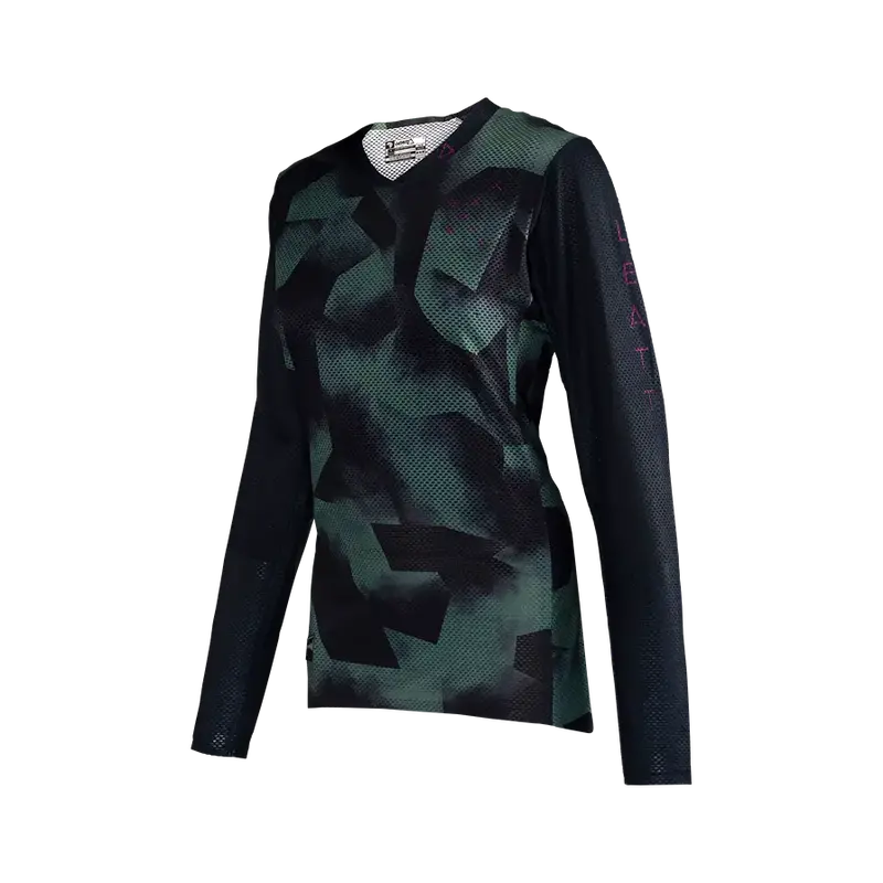 Leatt Gravity 4.0 Long Sleeve Mtb Jersey - Womens - Spinach - 2024 4
