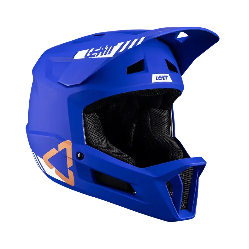Leatt Mtb Gravity 1.0 Full Face Helmet - Junior - Ultrablue - 2024 1