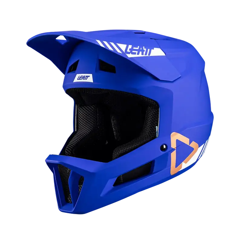 Leatt Mtb Gravity 1.0 Full Face Helmet - Junior - Ultrablue - 2024 2