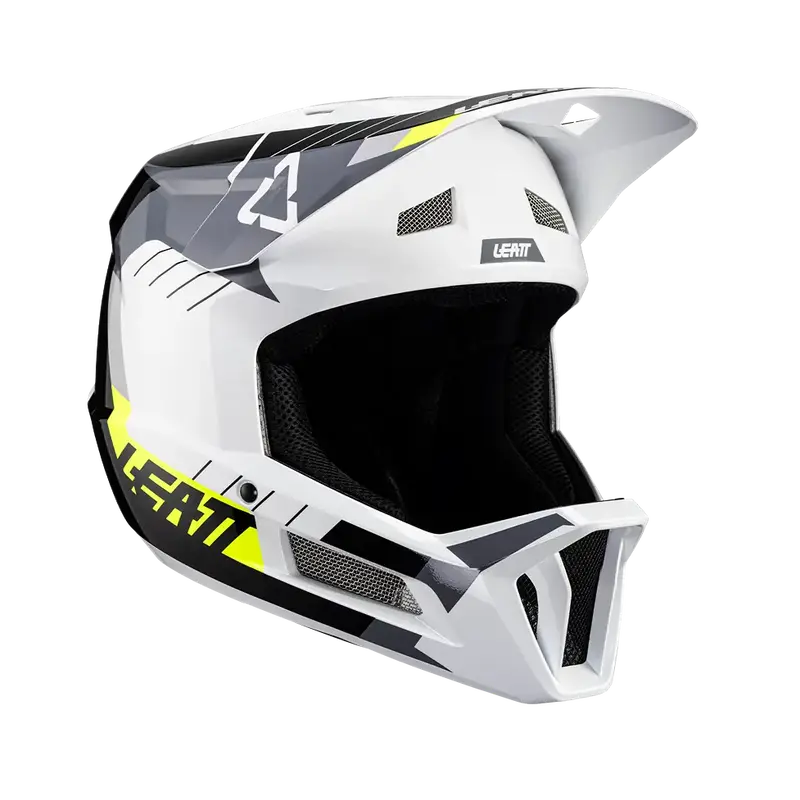 Leatt Mtb Gravity 2.0 Full Face Helmet - White-Black - 2024 1