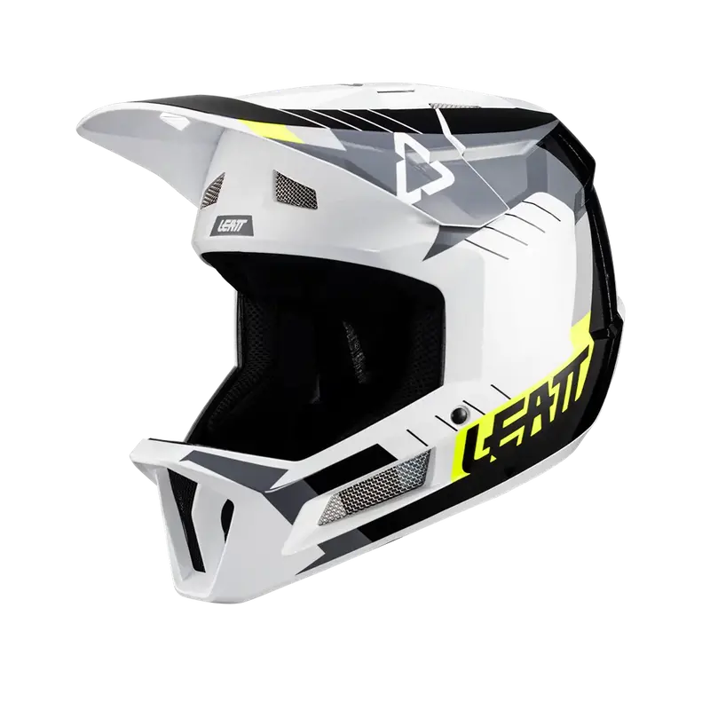 Leatt Mtb Gravity 2.0 Full Face Helmet - White-Black - 2024 2