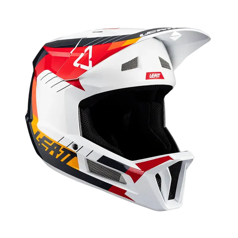Leatt Mtb Gravity 2.0 Full Face Helmet - White-Red - 2024 1