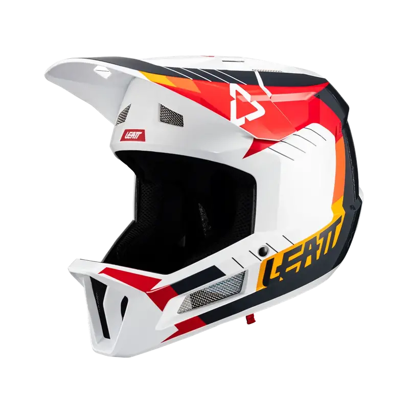 Leatt Mtb Gravity 2.0 Full Face Helmet - White-Red - 2024 2