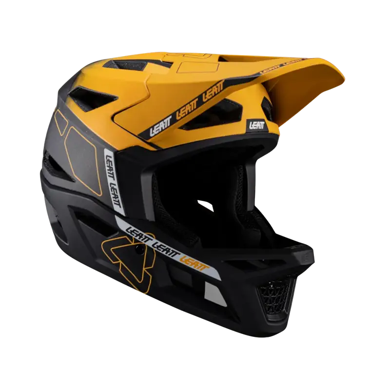 Leatt Mtb Gravity 6.0 Carbon Full Face Helmet - Gold - 2024 1