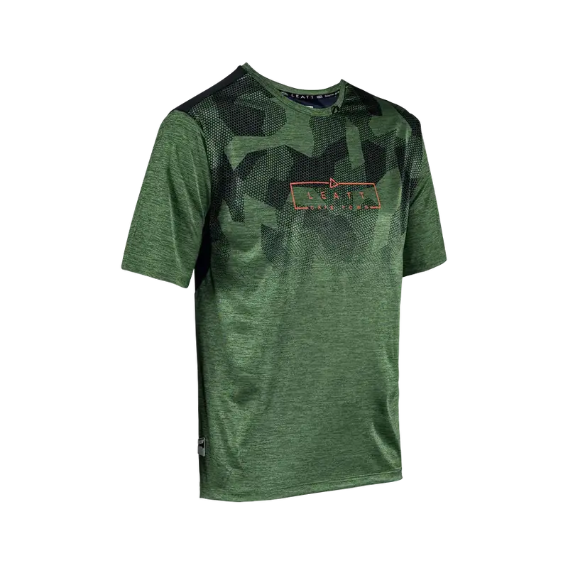Leatt Trail 1.0 Short Sleeve Mtb Jersey - Spinach - 2024 1