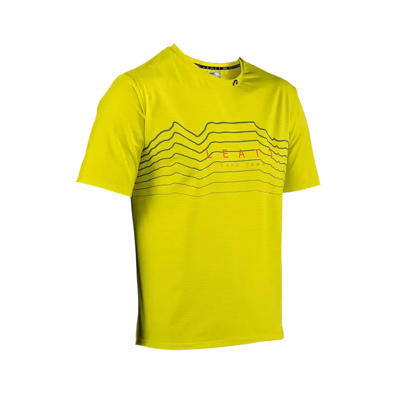 Leatt Trail 1.0 X-Flow Short Sleeve Mtb Jersey - Acid - 2024 1