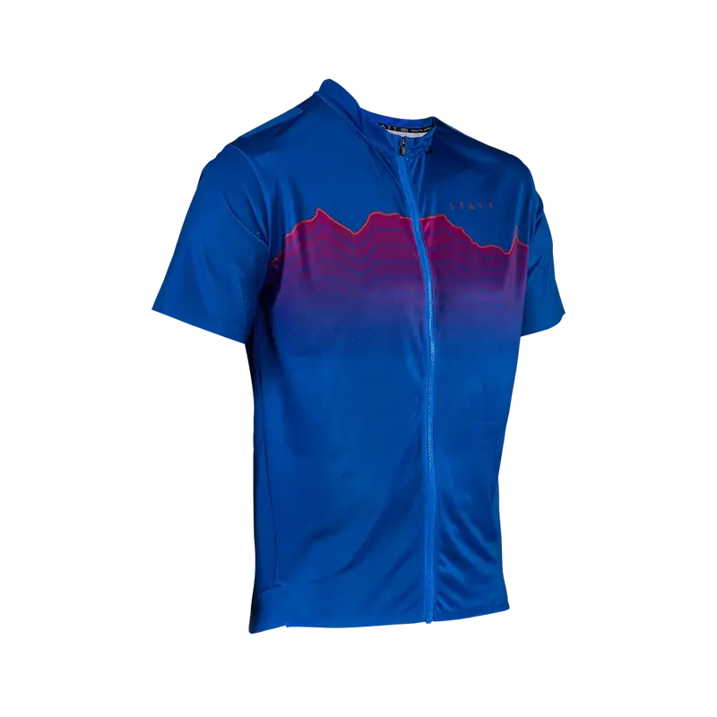 Leatt Trail 3.0 Short Sleeve Mtb Jersey - Blue - 2024 1