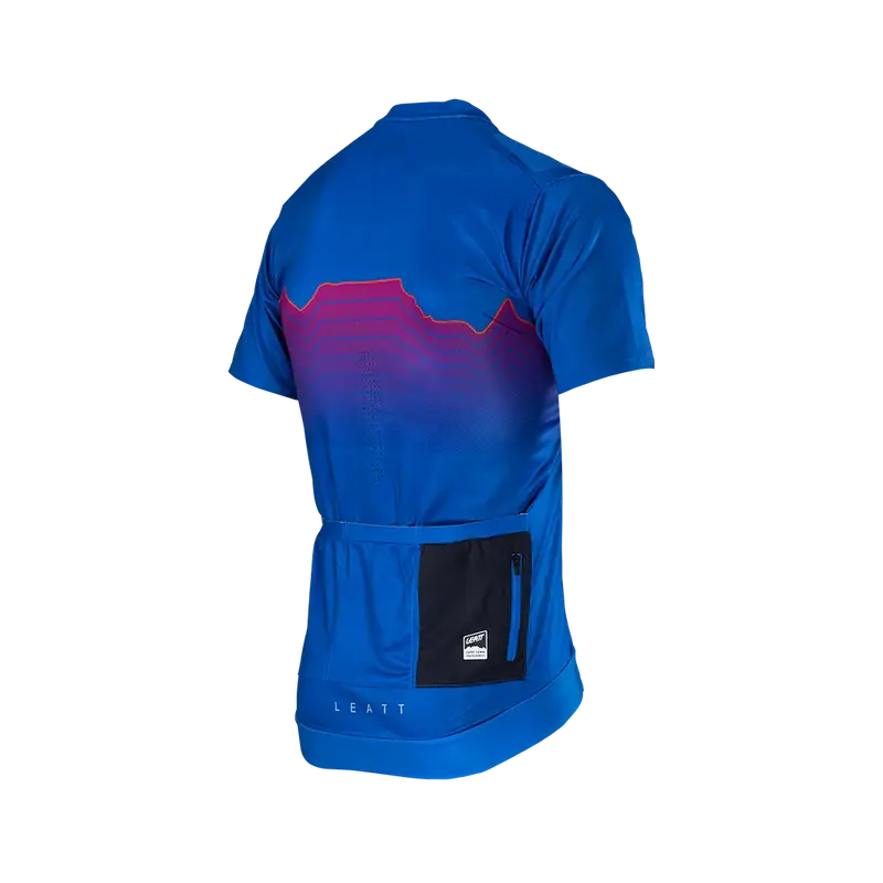 Leatt Trail 3.0 Short Sleeve Mtb Jersey - Blue - 2024 4