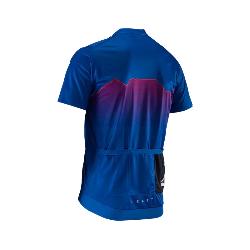 Leatt Trail 3.0 Short Sleeve Mtb Jersey - Blue - 2024 5