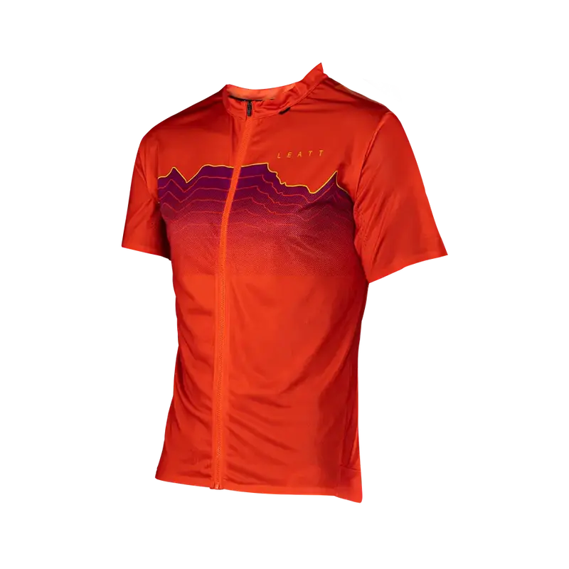 Leatt Trail 3.0 Short Sleeve Mtb Jersey - Glow - 2024 3