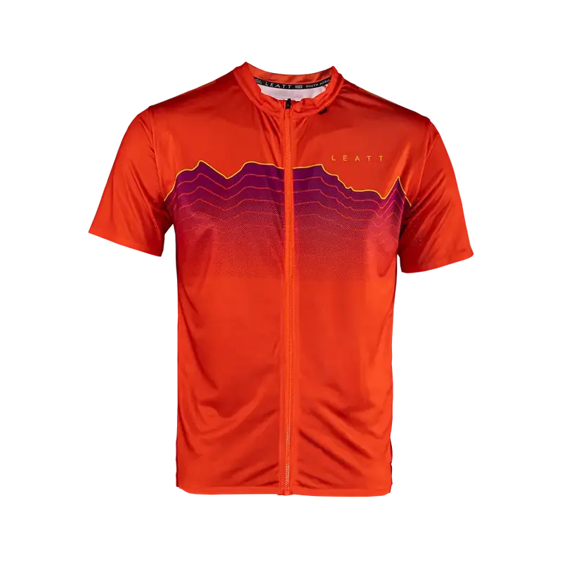 Leatt Trail 3.0 Short Sleeve Mtb Jersey - Glow - 2024 4