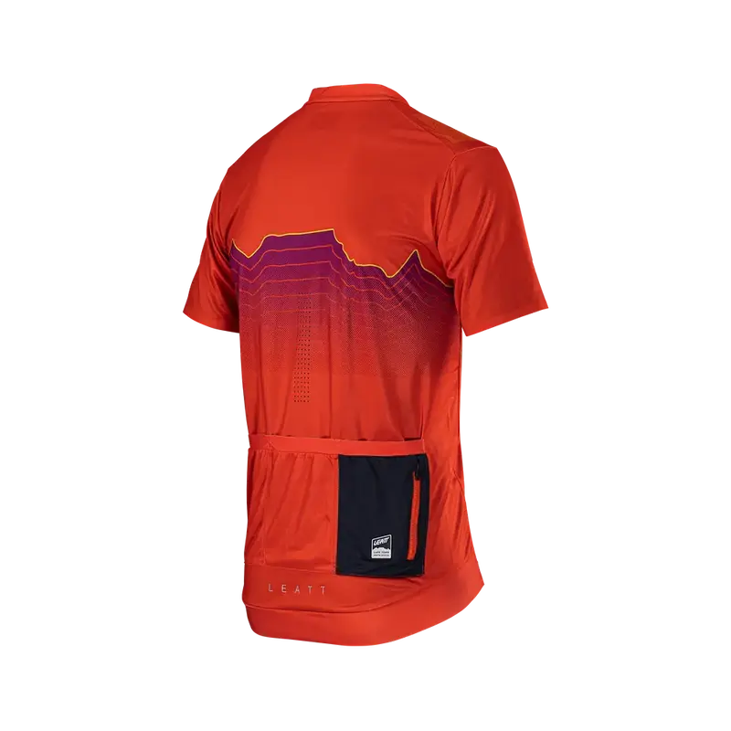 Leatt Trail 3.0 Short Sleeve Mtb Jersey - Glow - 2024 5