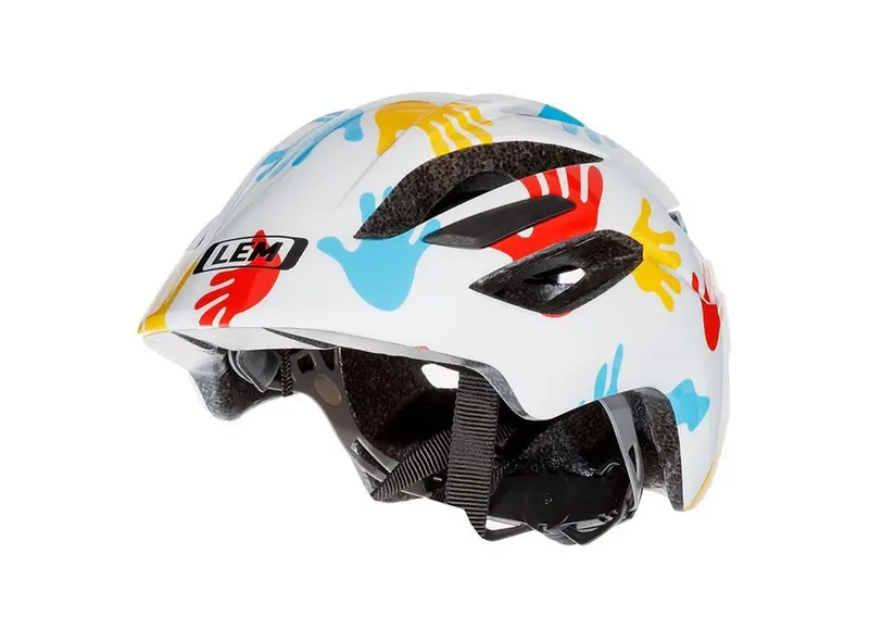 Lem Lil' Champ Toddlers Bike Helmet - White Hands 1