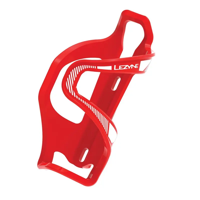 Lezyne Flow Sl Enhanced Water Bottle Cage - Left Side - Red 1