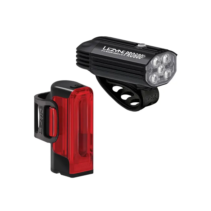 Lezyne Fusion Drive Pro 600+ / Strip Drive 300+ Light Set 1