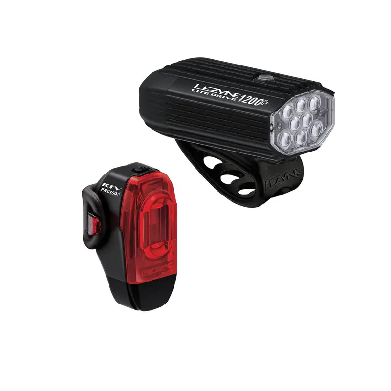 Lezyne Lite Drive 1200+ / Ktv Drive Pro+ Light Set 1