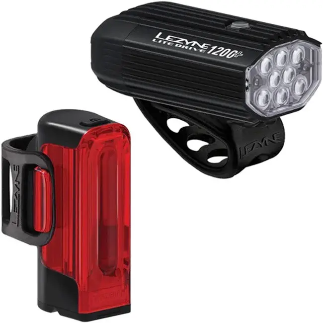 Lezyne Lite Drive 1200+ / Strip Drive Pro 400+ Light Set 1