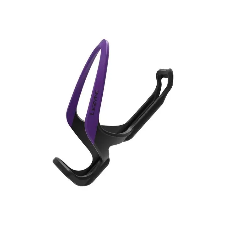 Lezyne Matrix Team Water Bottle Cage - Black-Purple 1