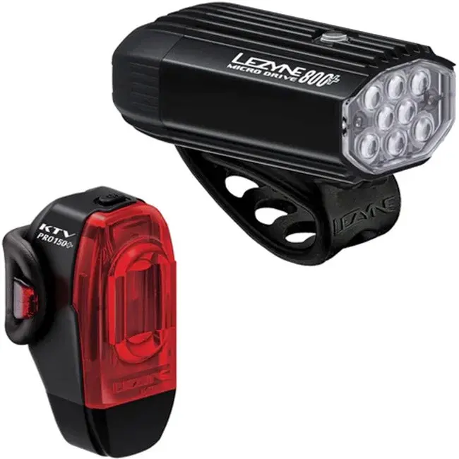 Lezyne Micro Drive 800+ / Ktv Drive Pro+ Light Set 1