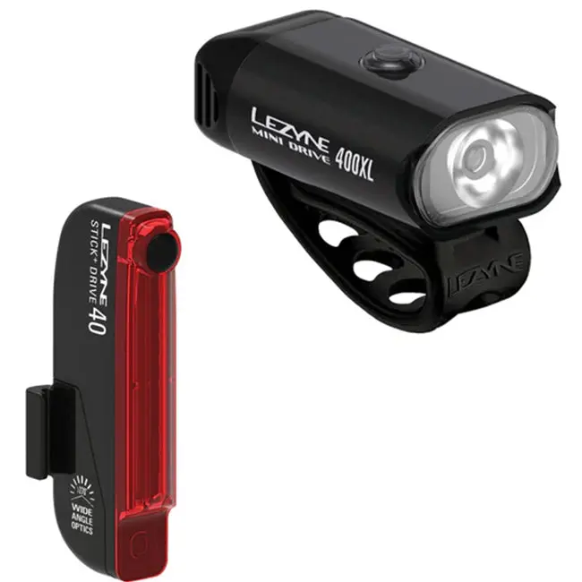 Lezyne Mini Drive 400Xl / Ktv Stick Drive+ Light Set 1