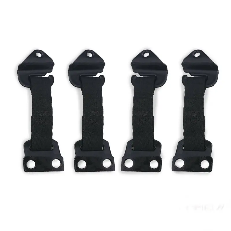 Limiter Straps - Set Of 4 - Black - (For A 4-Door Vehicle) 2 Front - 2 Rear, Fits Military Trucks Humvee X-Doors 1