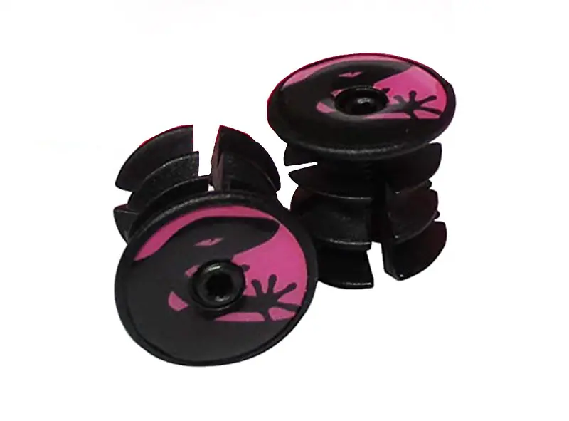Lizard Skins Dsp Bar Tape Plugs - Neon Pink 1