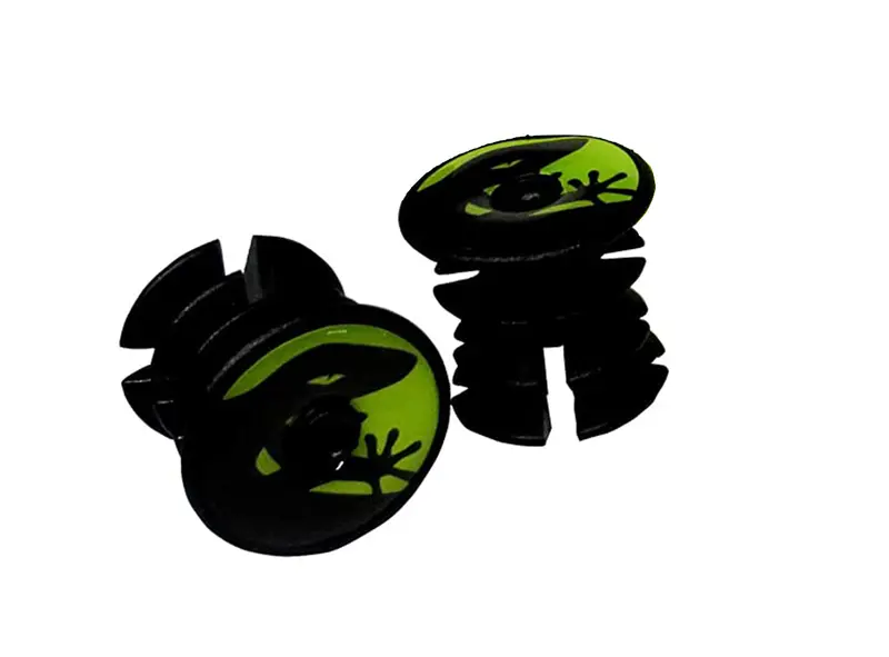 Lizard Skins Dsp Bar Tape Plugs - Neon Yellow 1
