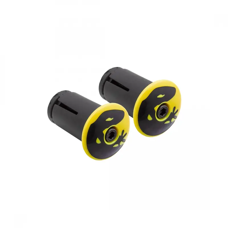 Lizard Skins Dsp Bar Tape Plugs - Viper Yellow 1