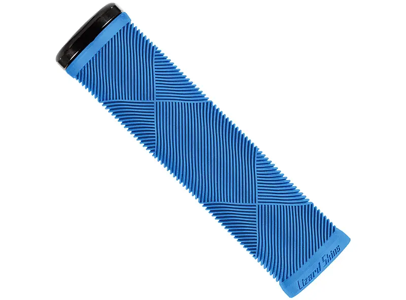 Lizard Skins Strata Lock On Mtb Grip - Deja Blue 1
