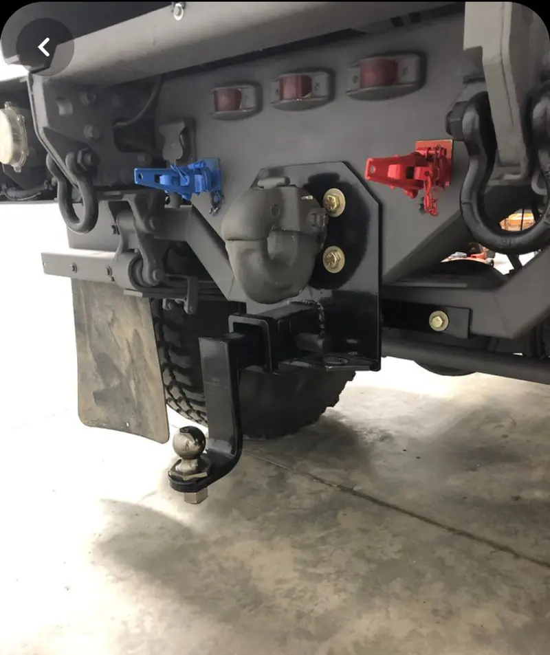 Lmtv Fmtv 2.5 Ton Receiver Hitch Either 2" Or 2 1/2" Fully Assembled Ready To Mount 1