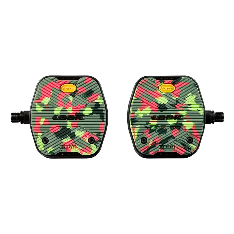 Look Geo City Grip Flat Pedals - Camo 2