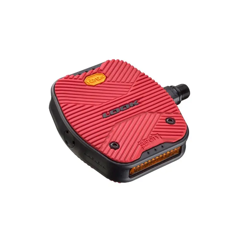 Look Geo City Grip Flat Pedals - Red 1