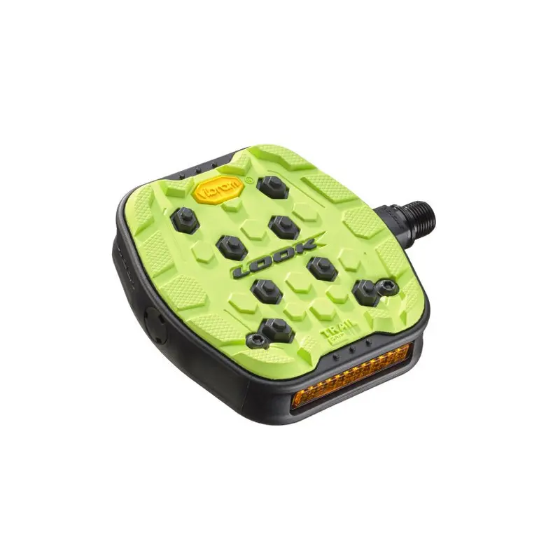 Look Geo Trail Grip Platform Pedals - Lime 1