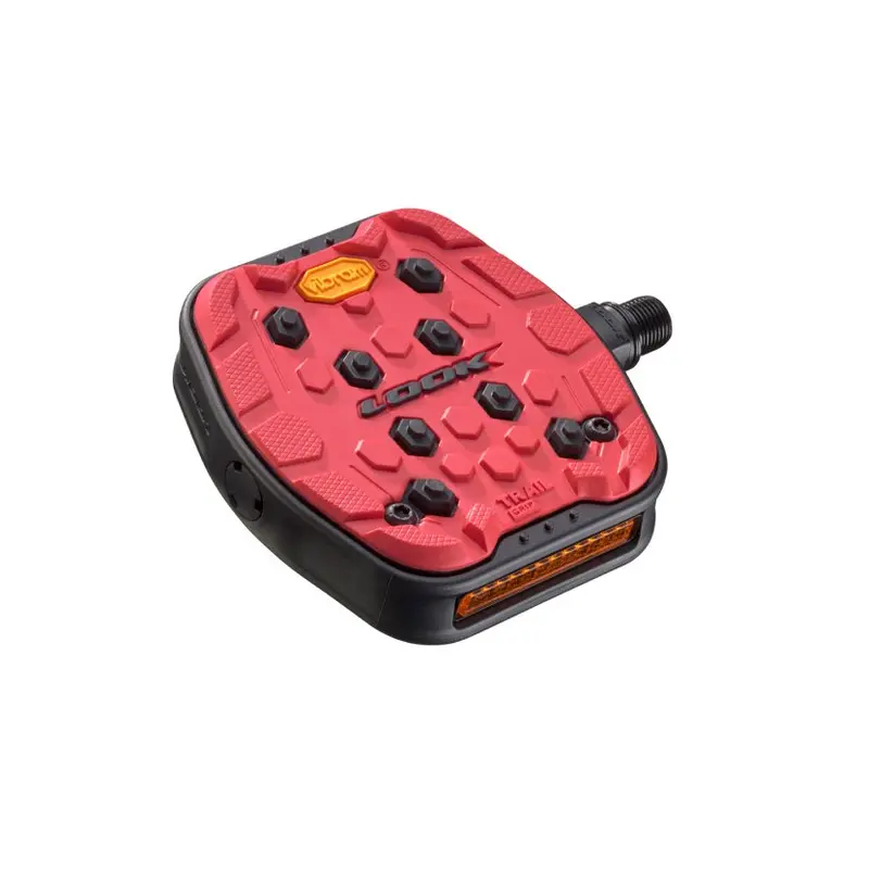 Look Geo Trail Grip Platform Pedals - Red 1