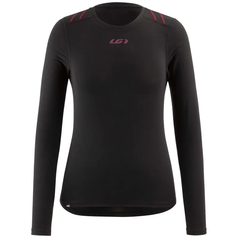 Louis Garneau 2004 Long Sleeve Top - Baselayer - Womens - Black-Purple 1