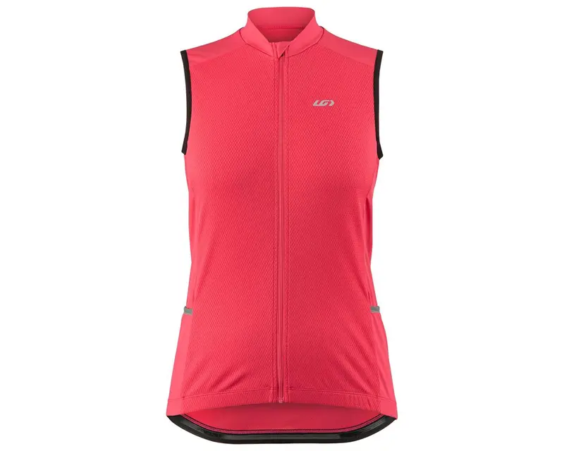 Louis Garneau Beeze 4 Sleeveless Road Jersey - Womens - Dark Pink - Black - 2022 1