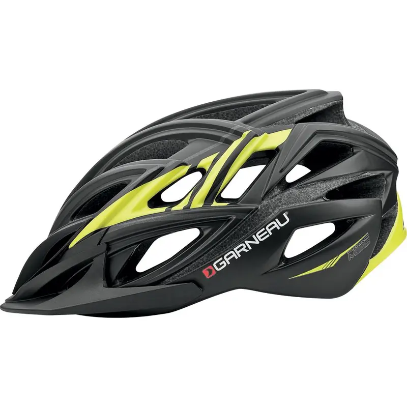 Louis Garneau Carve Ii Mtb Helmet - Matt Black-Yellow 1