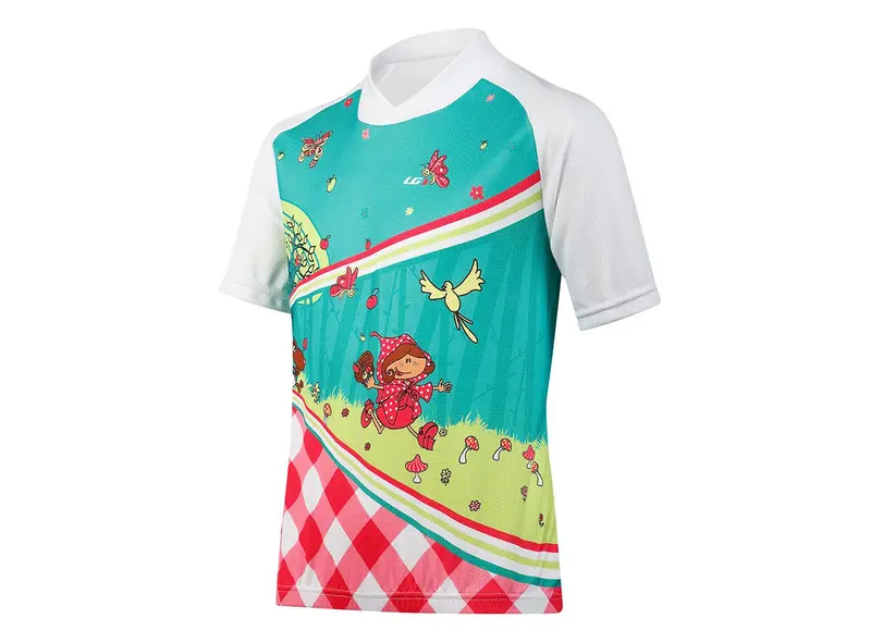 Louis Garneau Kids Short Sleeve Road Jersey - Red Riding 1