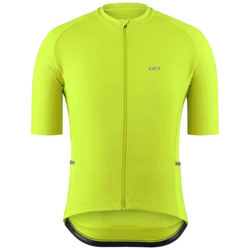Louis Garneau Lemmon 4 Short Sleeve Road Jersey - Bright Yellow - 2022 1